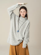 ハイネック ロングスリーブセーター M00129