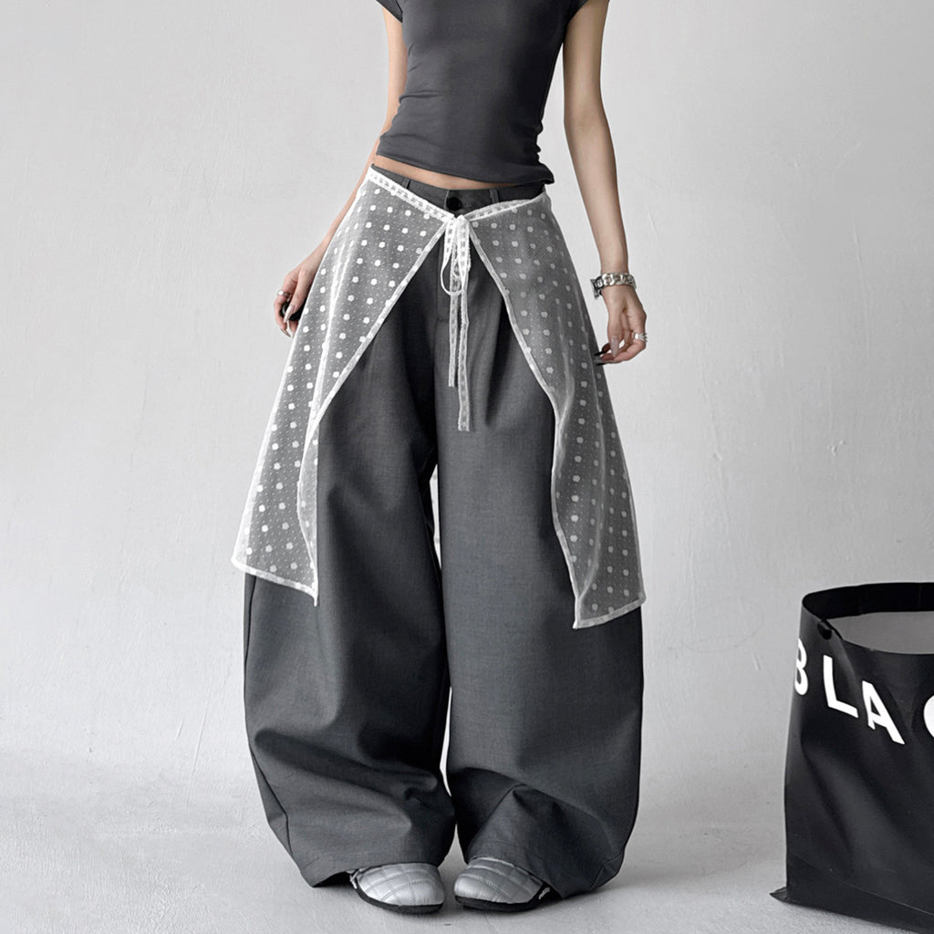 【新作キャンペーン】ドットレースエプロン M00153