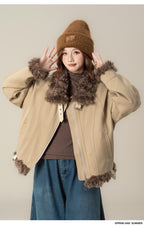 フェイクムートン スタンドカラージャケットM00131