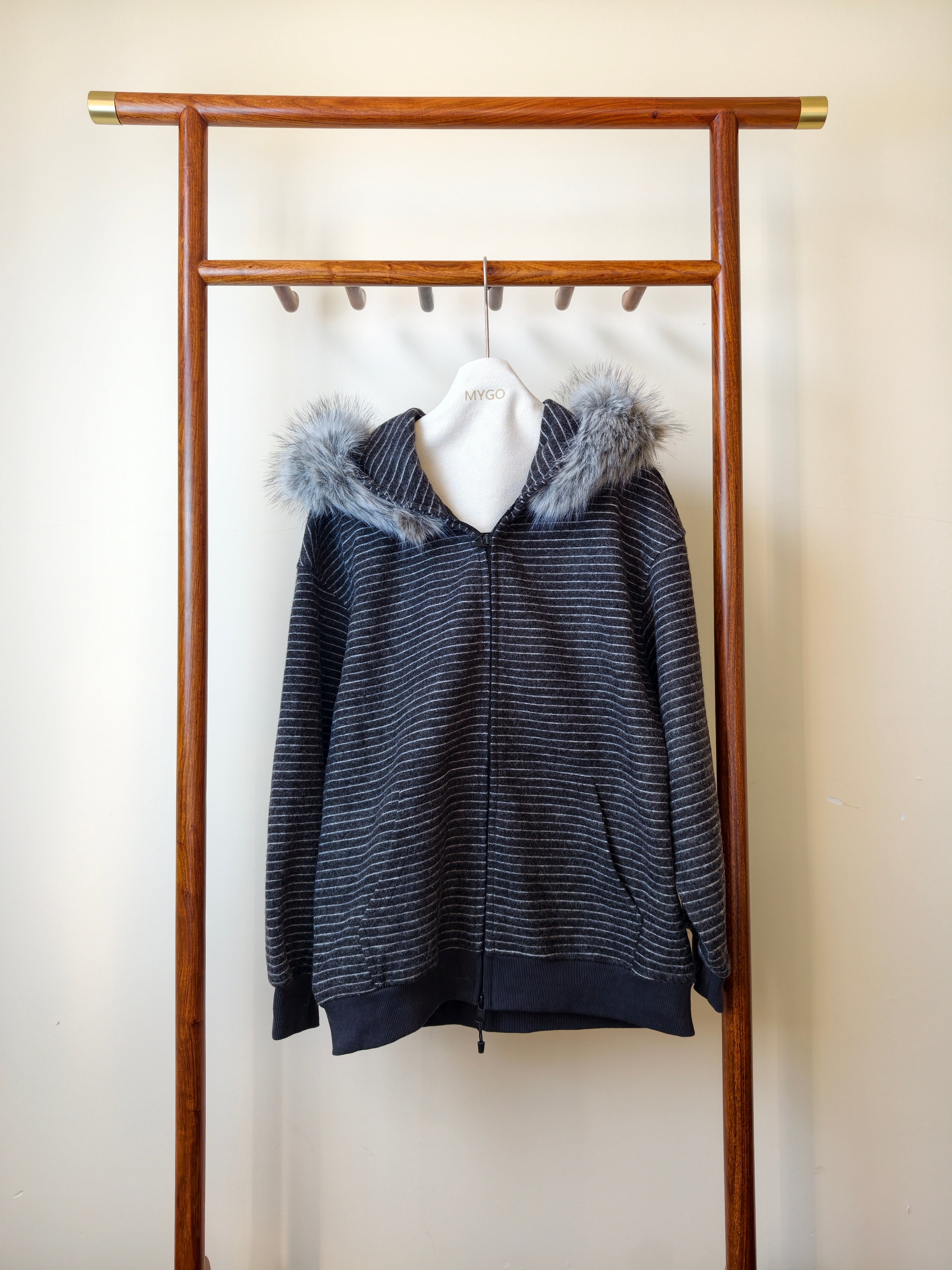 2WAYボアフードアウター（ファー取り外し可） M00115