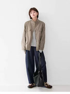 コットンウエストゴムデニムパンツ M0002