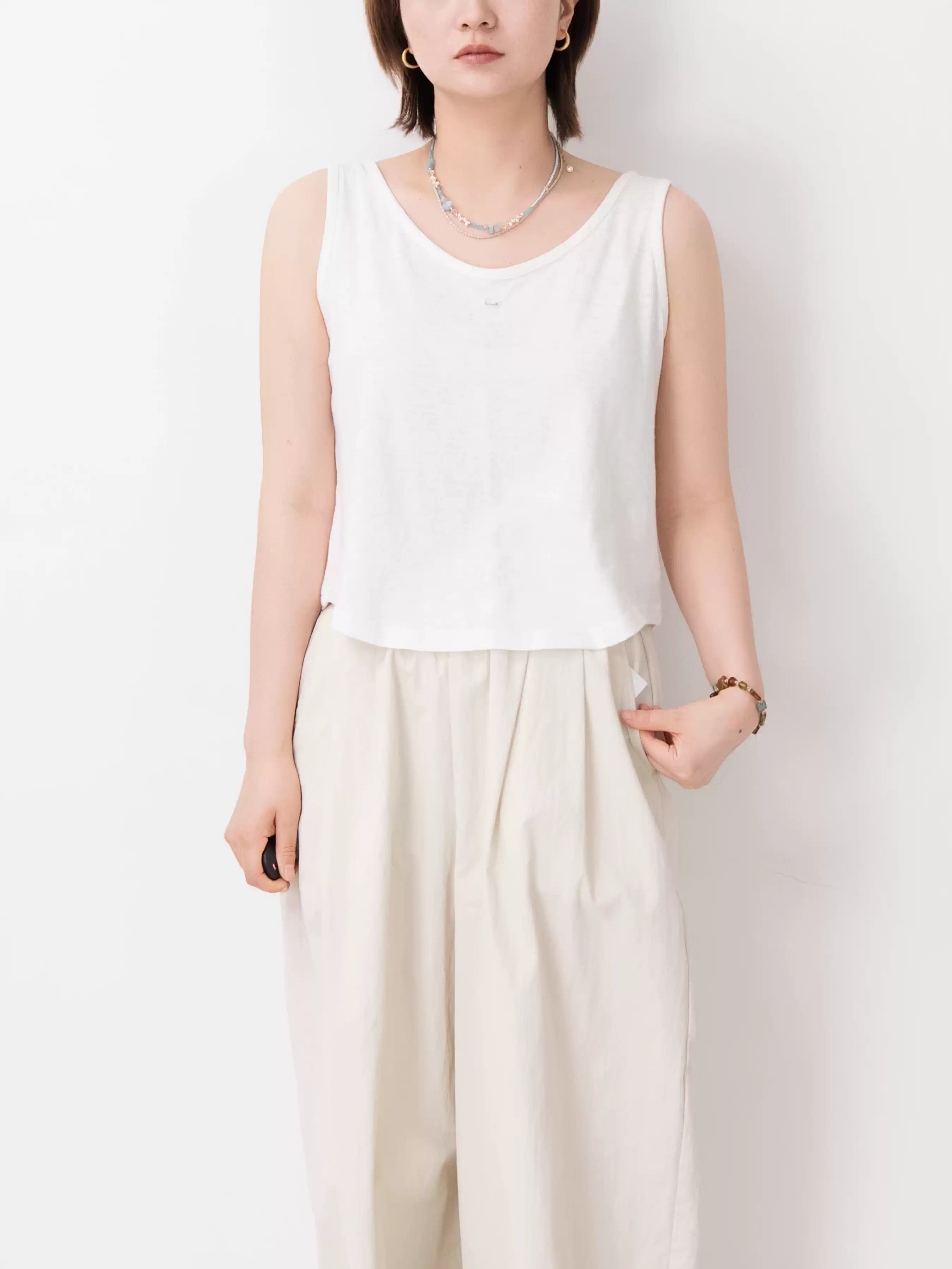 ベーシックリネンタンクトップ M00017