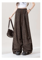 レオパード柄 ワイドレッグパンツ M00071
