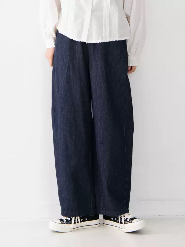 コットンウエストゴムデニムパンツ M0002