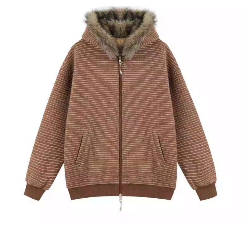 2WAYボアフードアウター（ファー取り外し可） M00115