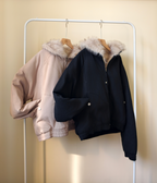 フード付き ファーカラー コート M00110