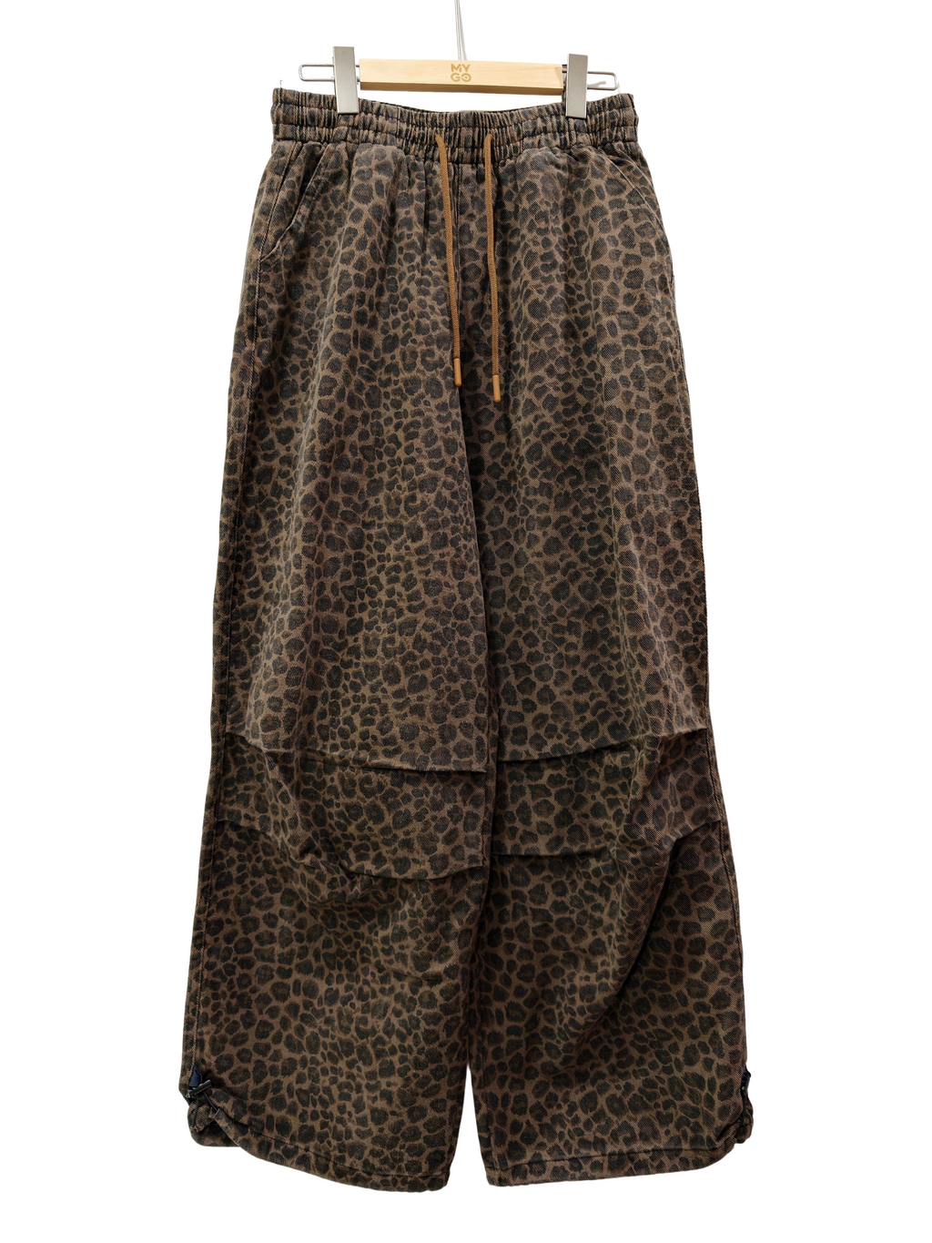 レオパード柄 ワイドレッグパンツ M00071