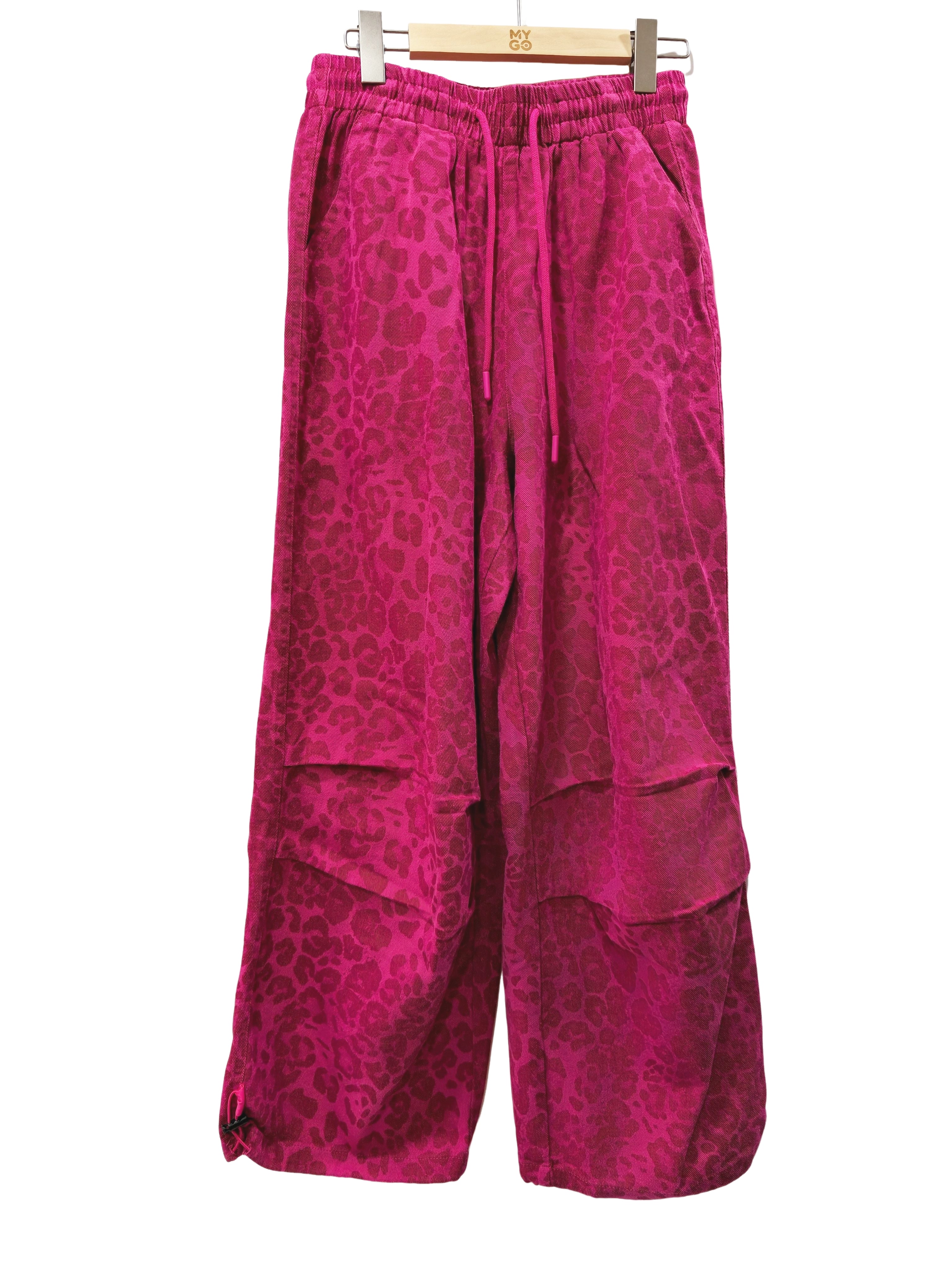 レオパード柄 ワイドレッグパンツ M00071