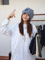 スター柄スラウグーンキャップ M00097