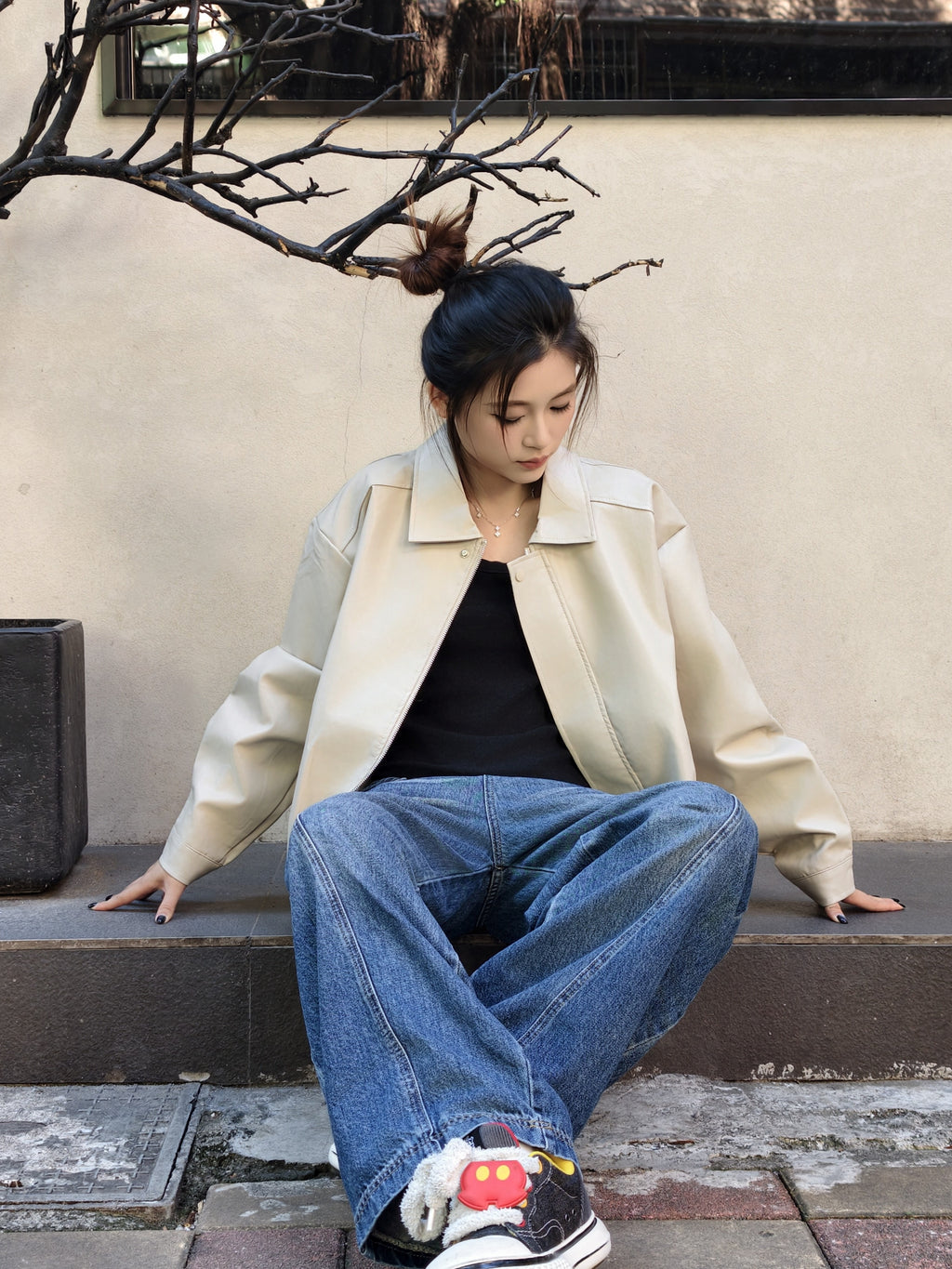 レザー ショートコート M00081