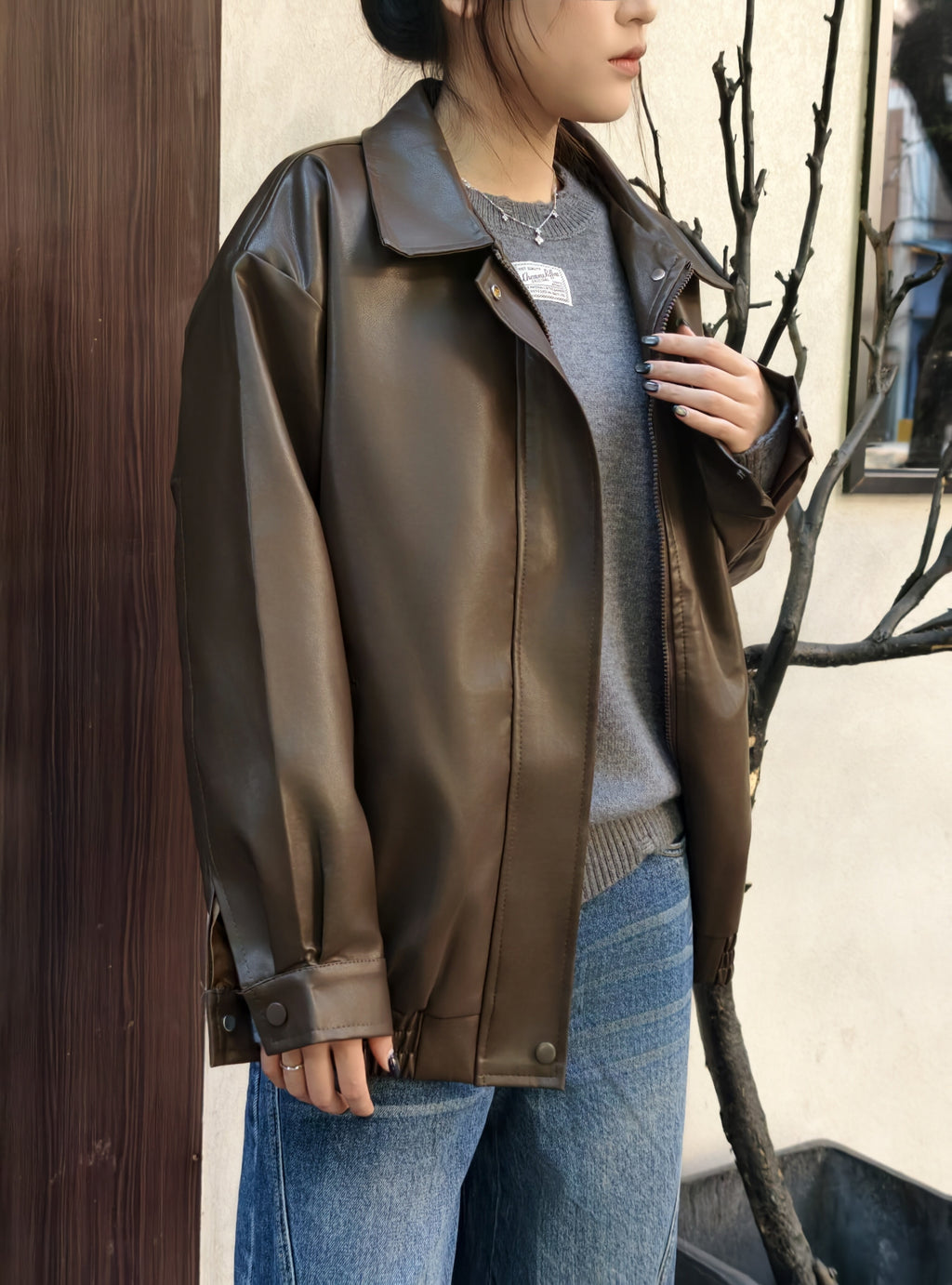 レザー ショートコート M00081