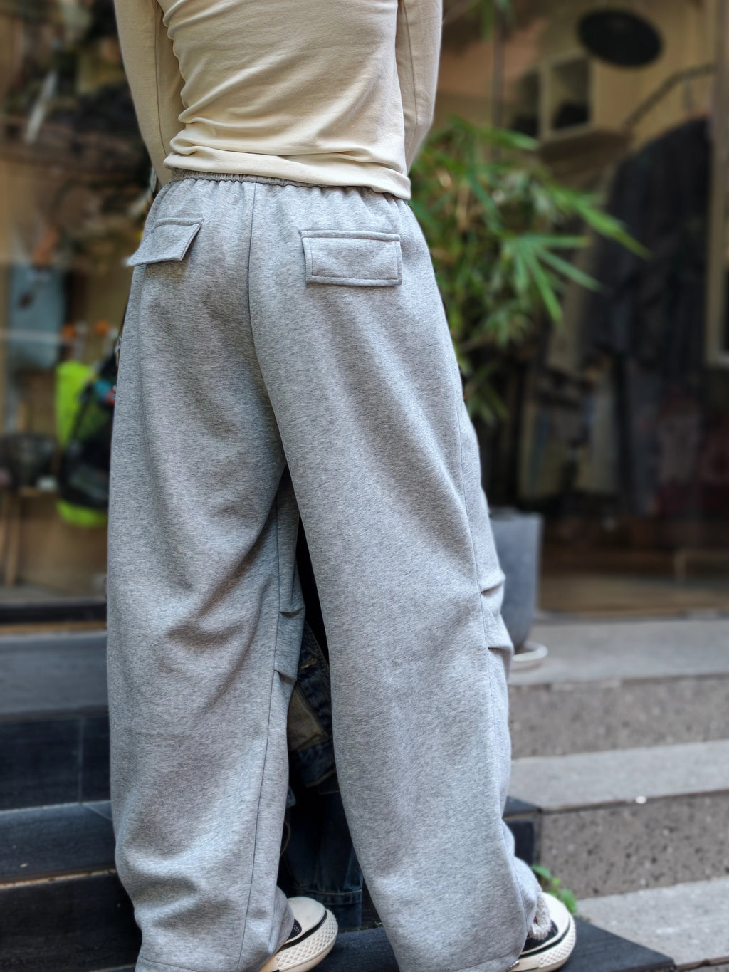 カジュアル ワイドレギンス トラックパンツ M00109