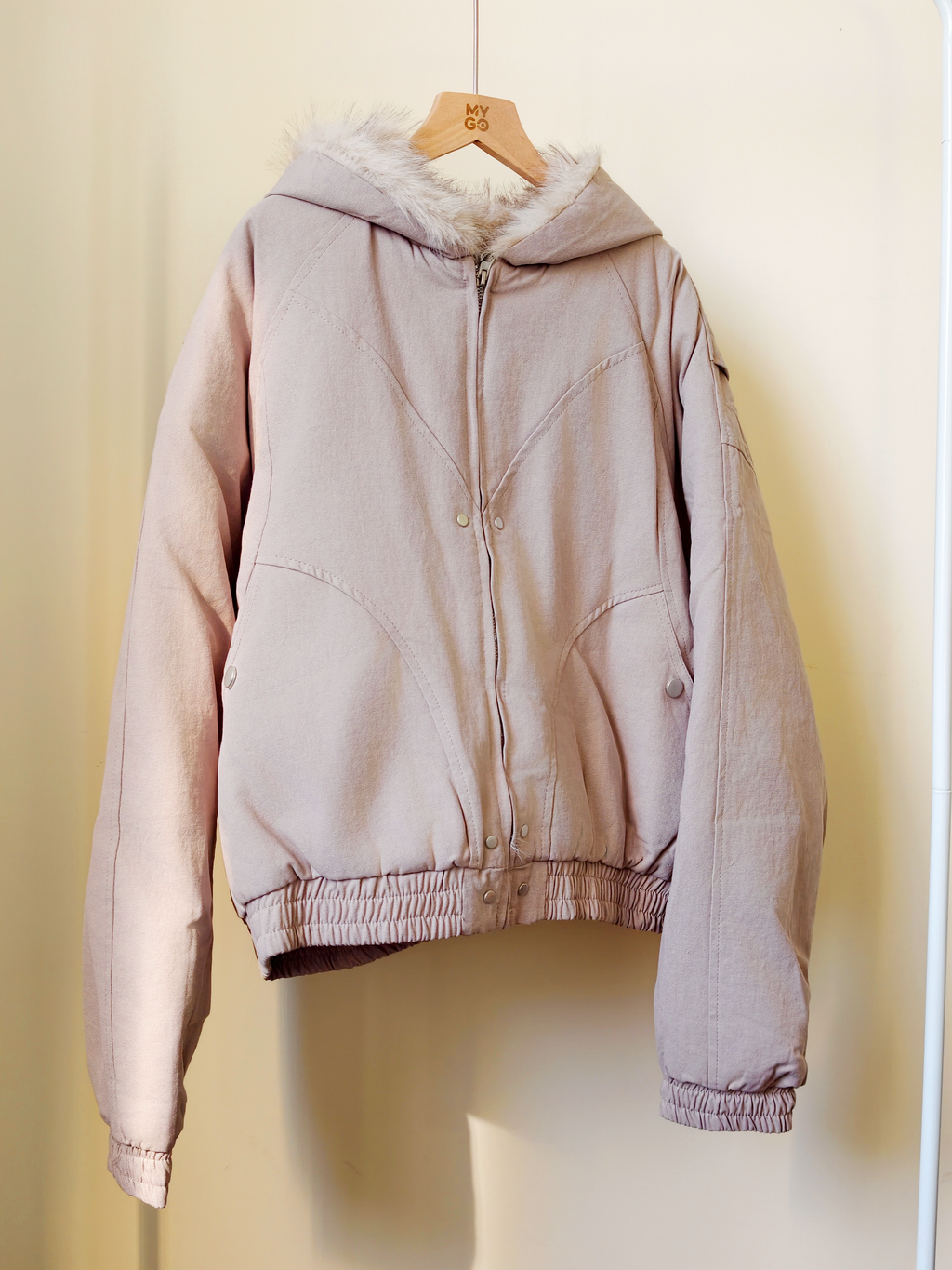 フード付き ファーカラー コート M00110