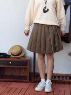 台型プリーツスカート M00062