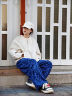 レオパード柄 ワイドレッグパンツ M00071