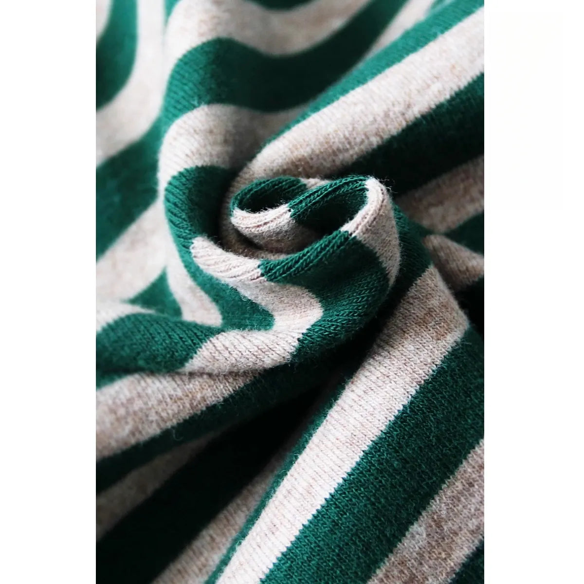 指通し袖口ストライプ ロングスリーブ T シャツ M00107