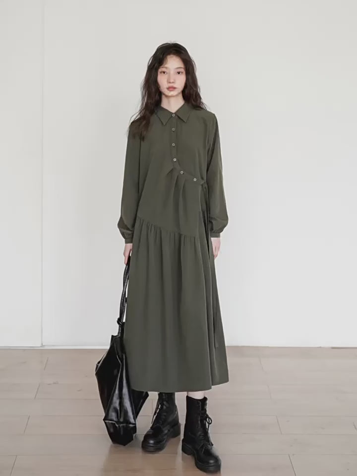 フレンチシャツワンピース M00041