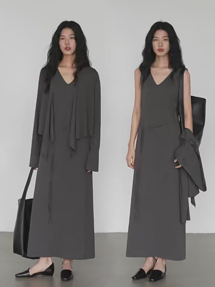 セットアップワンピース＆カーディガン M00024